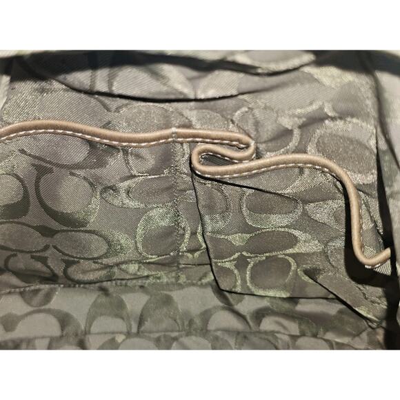 COACH Legacy Leather Slim Duffle Convertible Crossbody Bag in Tan #9328 - Picture 14 of 15